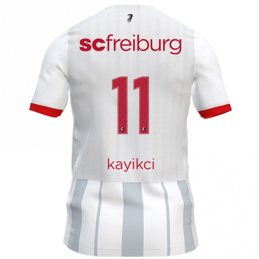 Women Football Hasret Kayikçi #11 White Grey Away Jersey 2024/25 T-Shirt