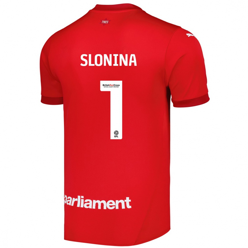 Kids Football Gabriel Slonina #1 Red Home Jersey 2024/25 T-Shirt