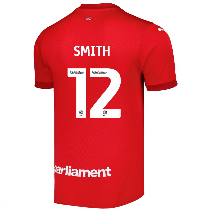 Kids Football Jackson Smith #12 Red Home Jersey 2024/25 T-Shirt