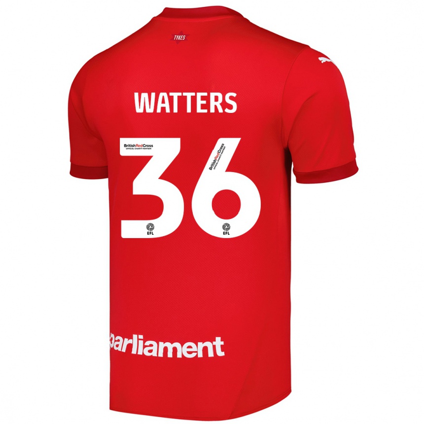 Kids Football Max Watters #36 Red Home Jersey 2024/25 T-Shirt