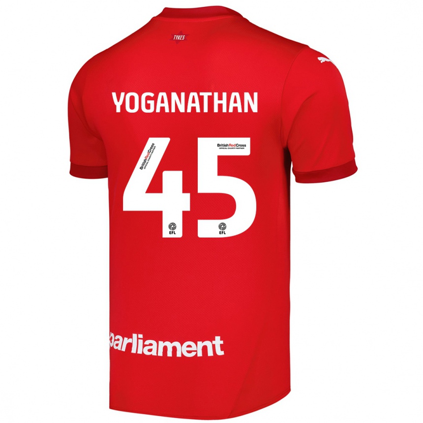 Kids Football Vimal Yoganathan #45 Red Home Jersey 2024/25 T-Shirt