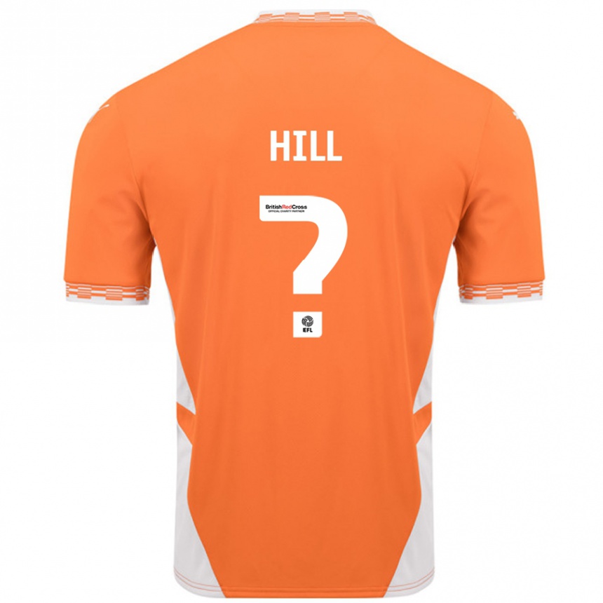 Kids Football Tyler Hill #0 Orange White Home Jersey 2024/25 T-Shirt