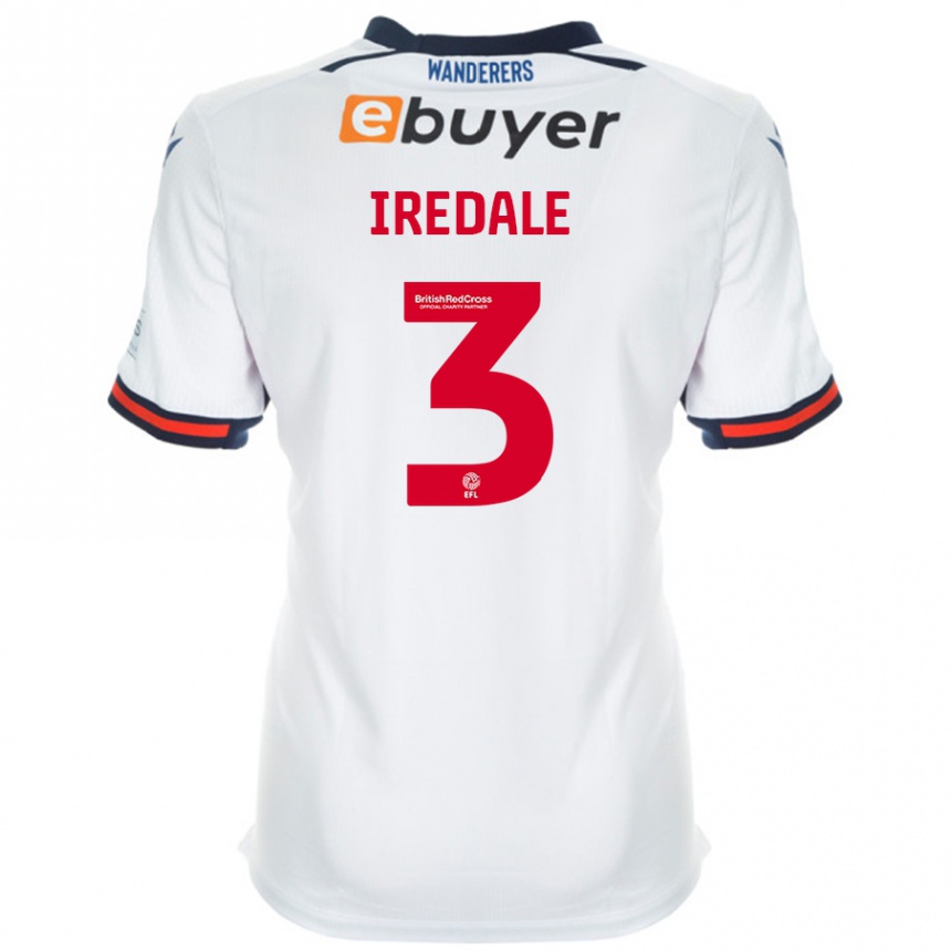 Kids Football Jack Iredale #3 White Home Jersey 2024/25 T-Shirt