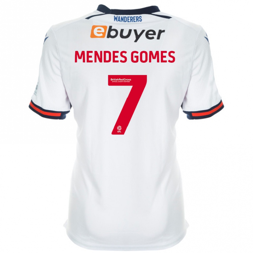 Kids Football Carlos Mendes #7 White Home Jersey 2024/25 T-Shirt