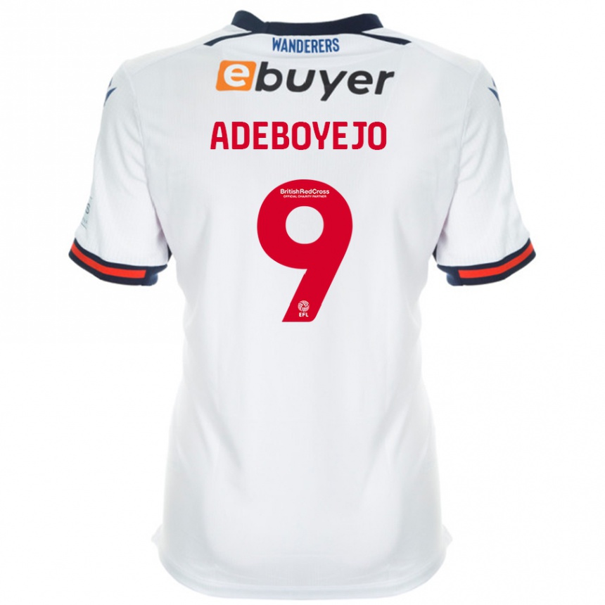 Kids Football Victor Adeboyejo #9 White Home Jersey 2024/25 T-Shirt