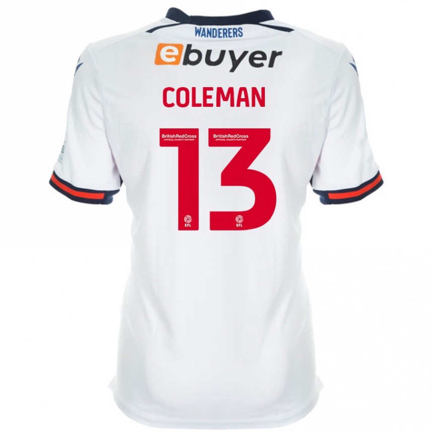 Kids Football Joel Coleman #13 White Home Jersey 2024/25 T-Shirt