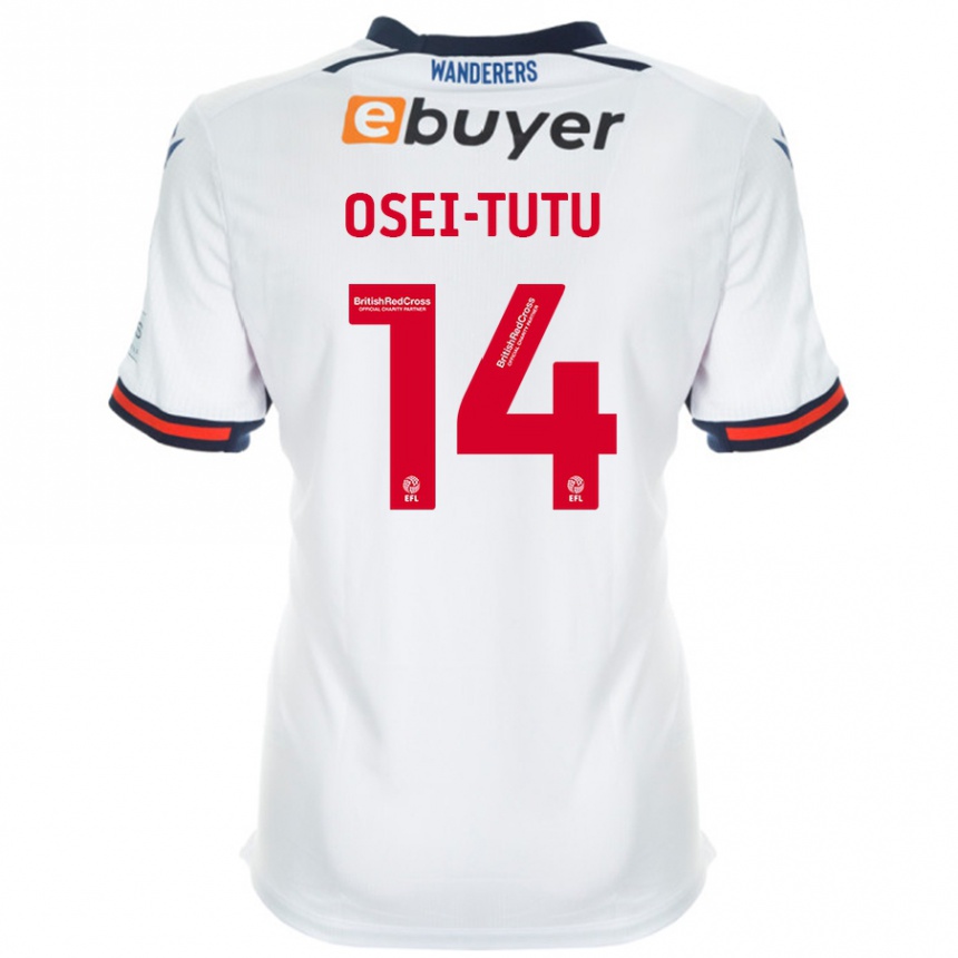 Kids Football Jordi Osei-Tutu #14 White Home Jersey 2024/25 T-Shirt