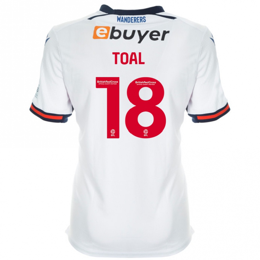 Kids Football Eoin Toal #18 White Home Jersey 2024/25 T-Shirt