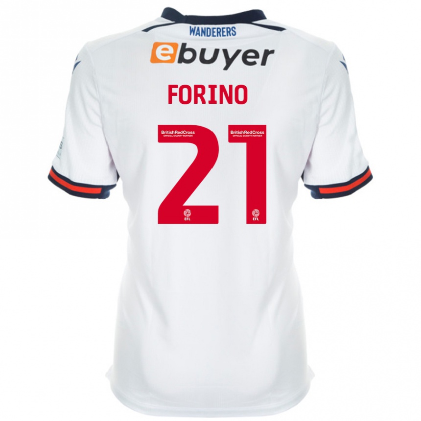 Kids Football Chris Forino #21 White Home Jersey 2024/25 T-Shirt