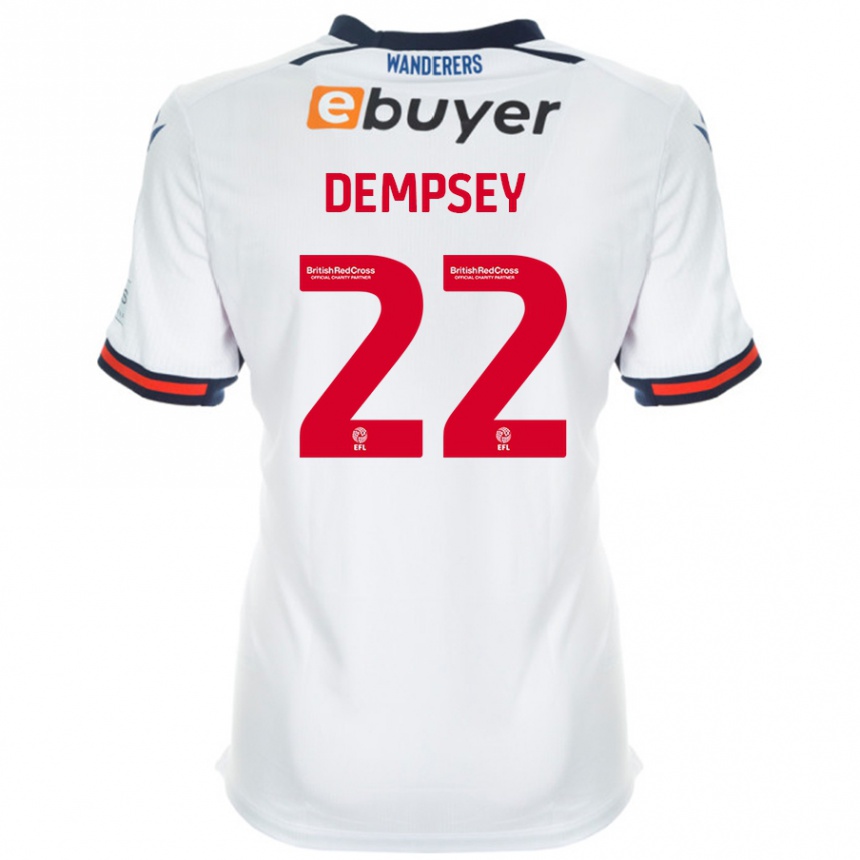 Kids Football Kyle Dempsey #22 White Home Jersey 2024/25 T-Shirt