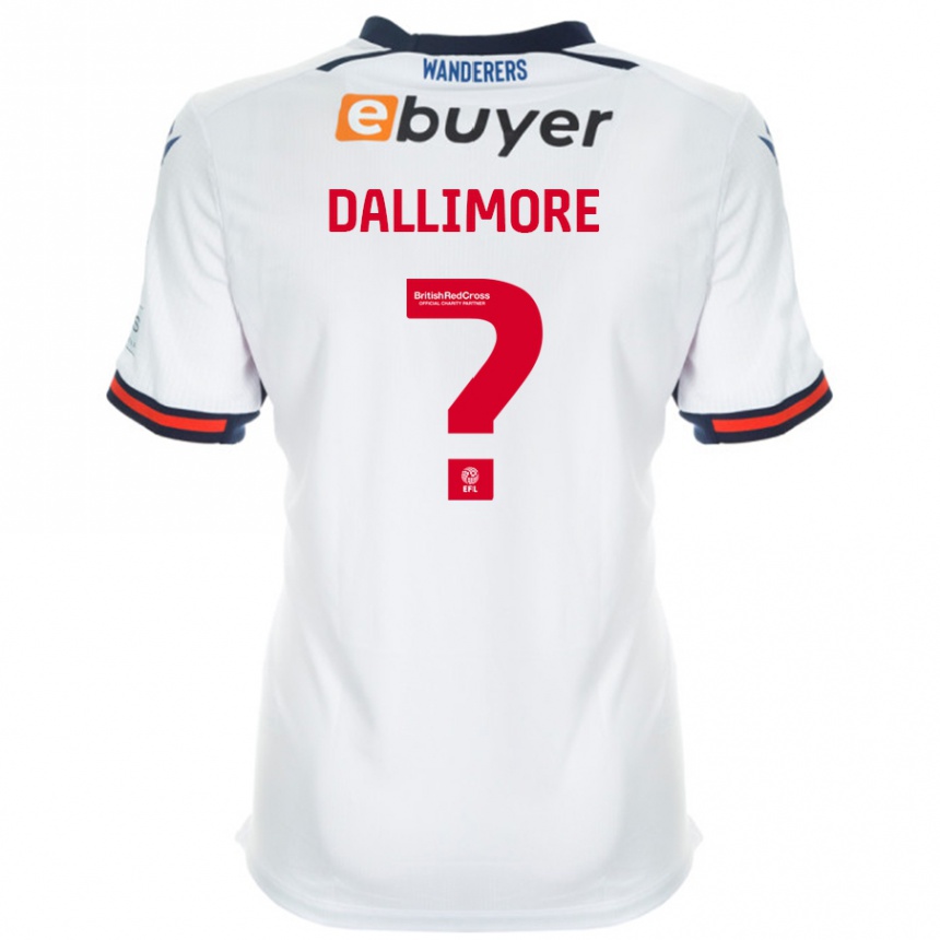 Kids Football Jack Dallimore #0 White Home Jersey 2024/25 T-Shirt