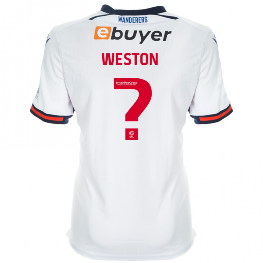 Kids Football Ajay Weston #0 White Home Jersey 2024/25 T-Shirt