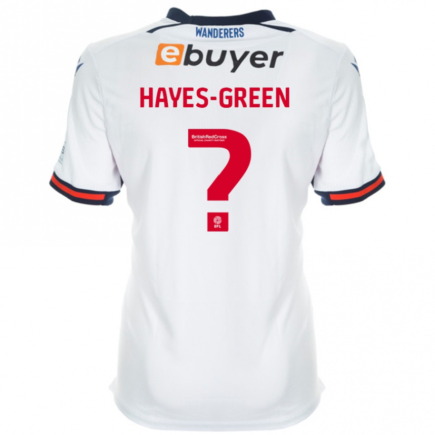 Kids Football Charlie Hayes-Green #0 White Home Jersey 2024/25 T-Shirt