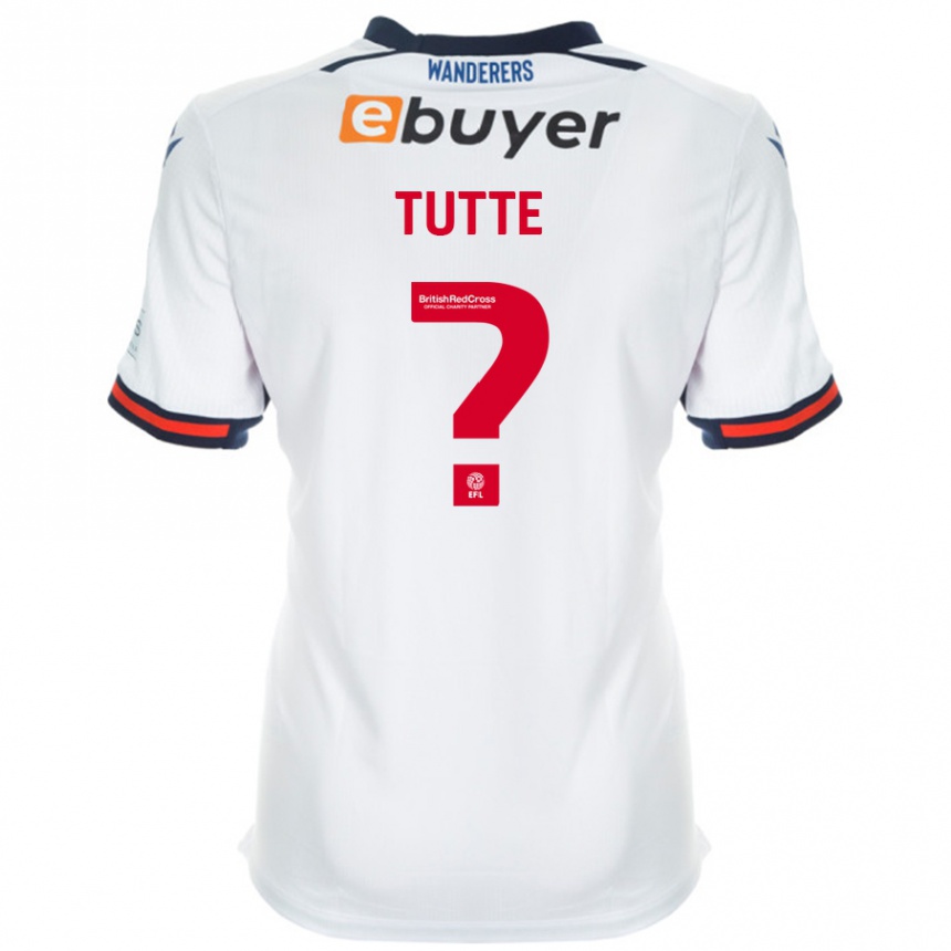 Kids Football Andrew Tutte #0 White Home Jersey 2024/25 T-Shirt