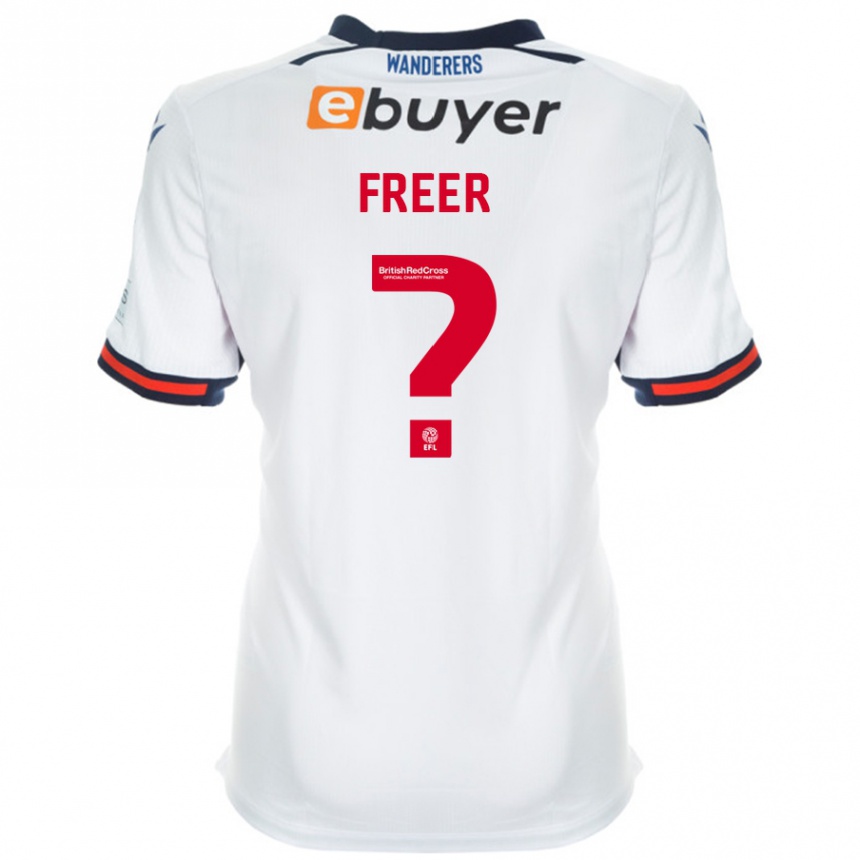 Kids Football Eleanor Freer #0 White Home Jersey 2024/25 T-Shirt