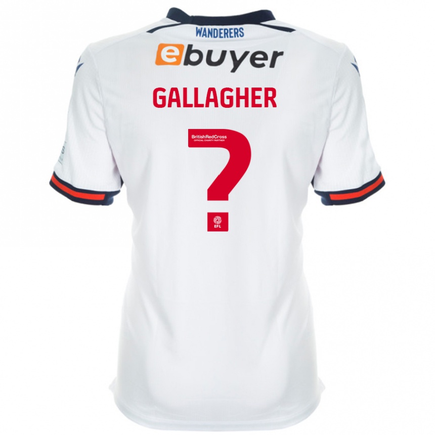 Kids Football Tamzin Gallagher #0 White Home Jersey 2024/25 T-Shirt