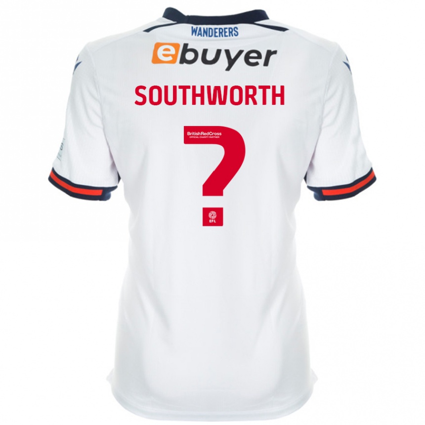 Kids Football Ellie Southworth #0 White Home Jersey 2024/25 T-Shirt