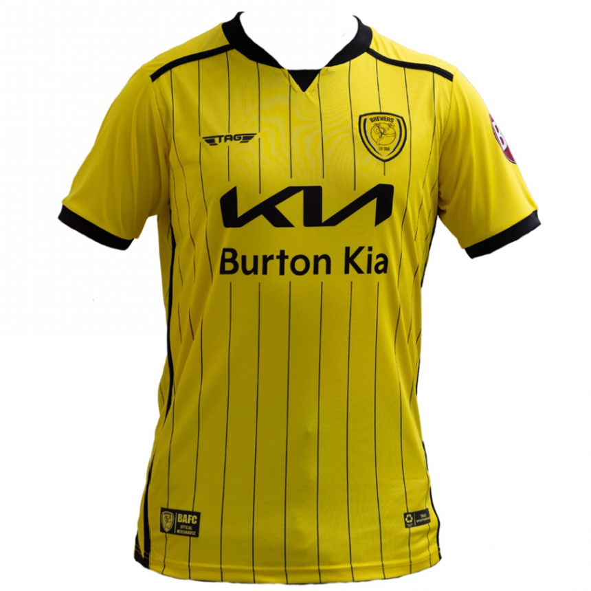 Kids Football Julian Larsson #22 Yellow Home Jersey 2024/25 T-Shirt