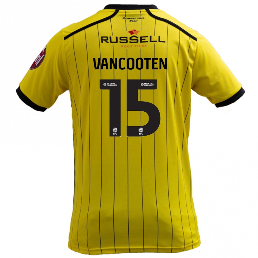 Kids Football Terence Vancooten #15 Yellow Home Jersey 2024/25 T-Shirt