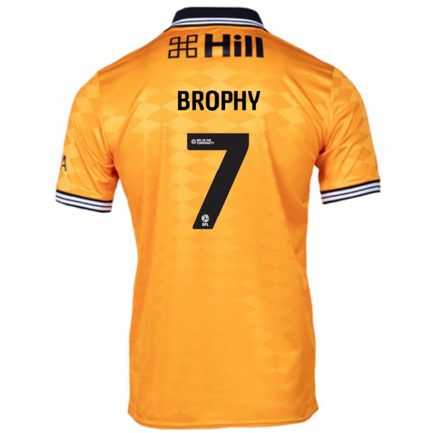 Kids Football James Brophy #7 Orange Home Jersey 2024/25 T-Shirt