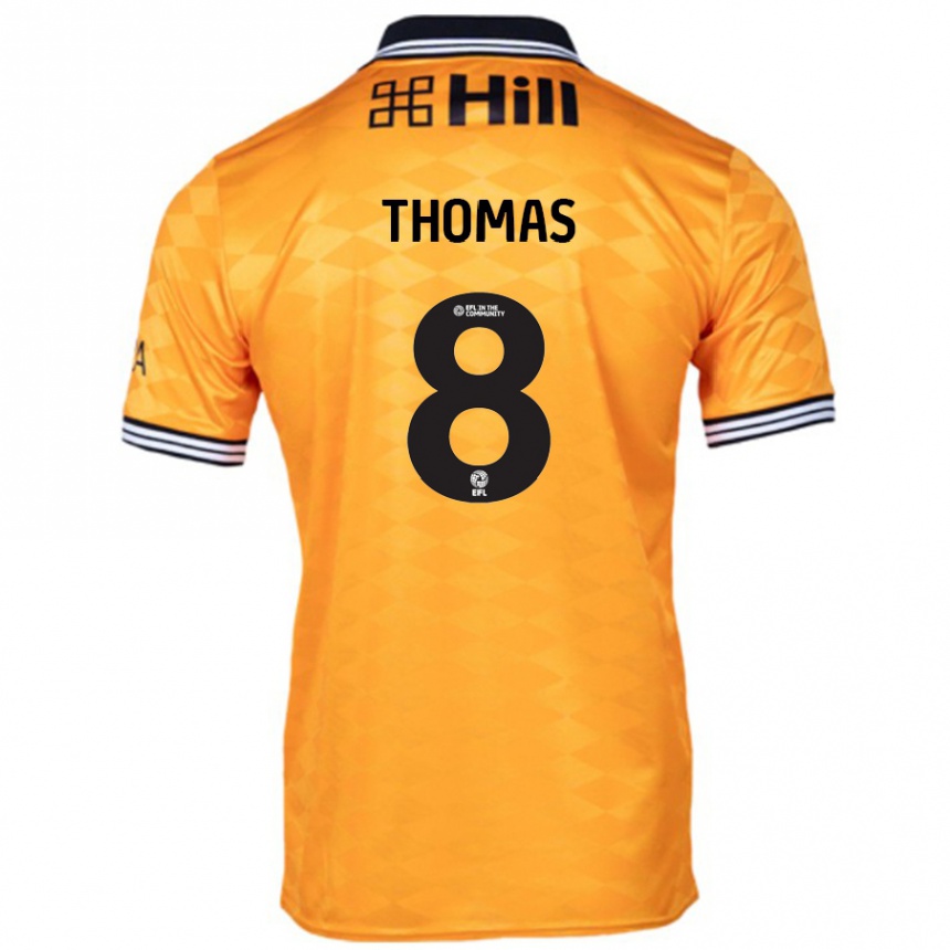 Kids Football George Thomas #8 Orange Home Jersey 2024/25 T-Shirt