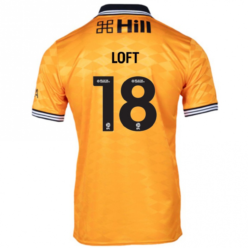 Kids Football Ryan Loft #18 Orange Home Jersey 2024/25 T-Shirt