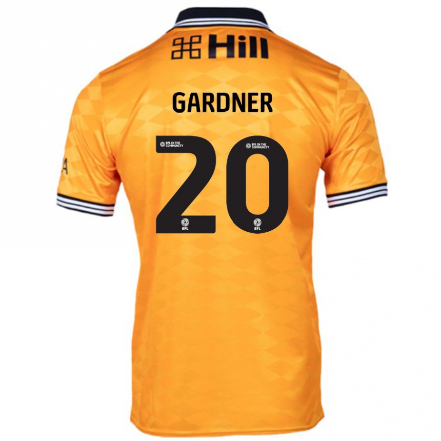 Kids Football Gary Gardner #20 Orange Home Jersey 2024/25 T-Shirt