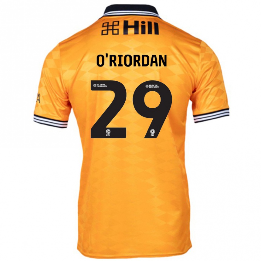 Kids Football Connor O'riordan #29 Orange Home Jersey 2024/25 T-Shirt