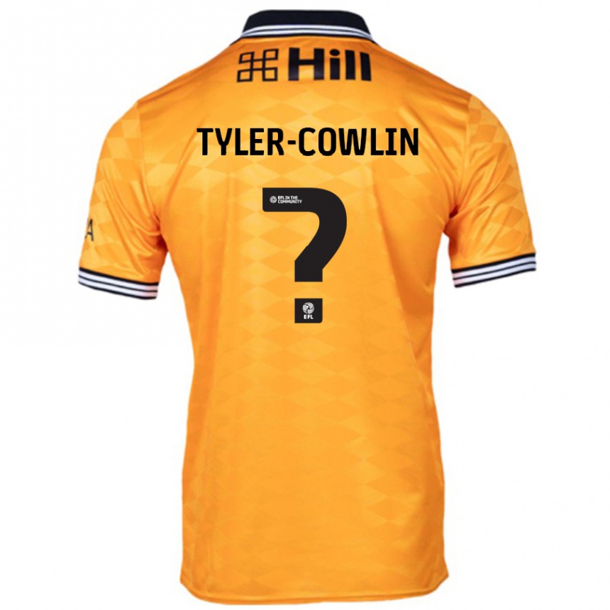 Kids Football Danny Tyler-Cowlin #0 Orange Home Jersey 2024/25 T-Shirt