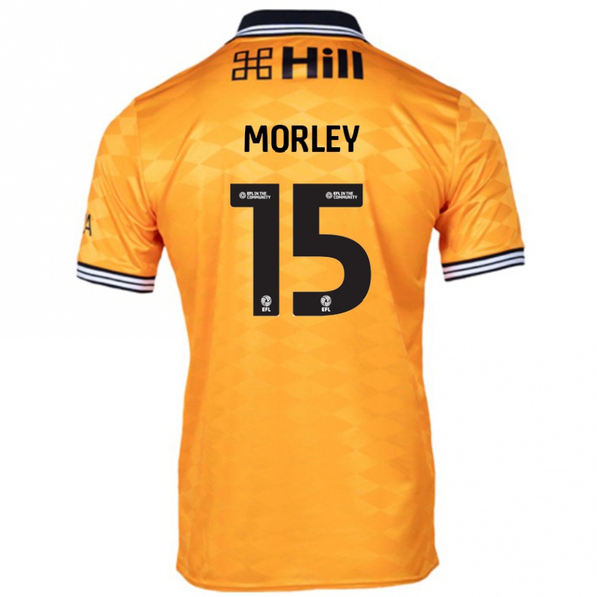 Kids Football Jess Morley #15 Orange Home Jersey 2024/25 T-Shirt