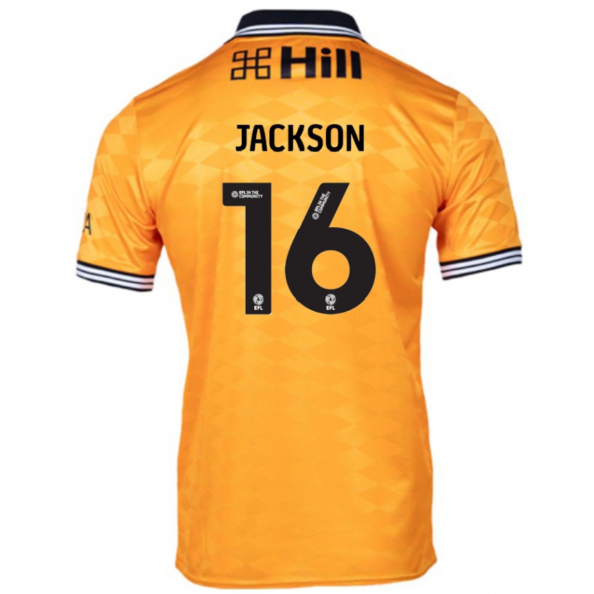 Kids Football Abbie Jackson #16 Orange Home Jersey 2024/25 T-Shirt