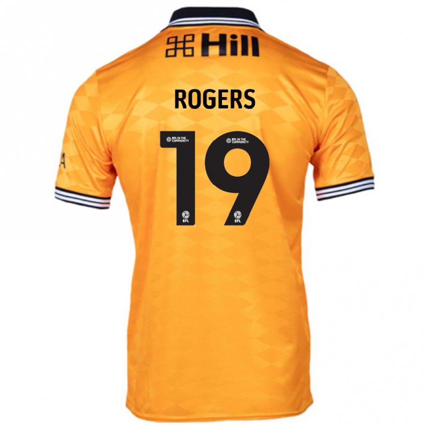 Kids Football Beatrice Rogers #19 Orange Home Jersey 2024/25 T-Shirt