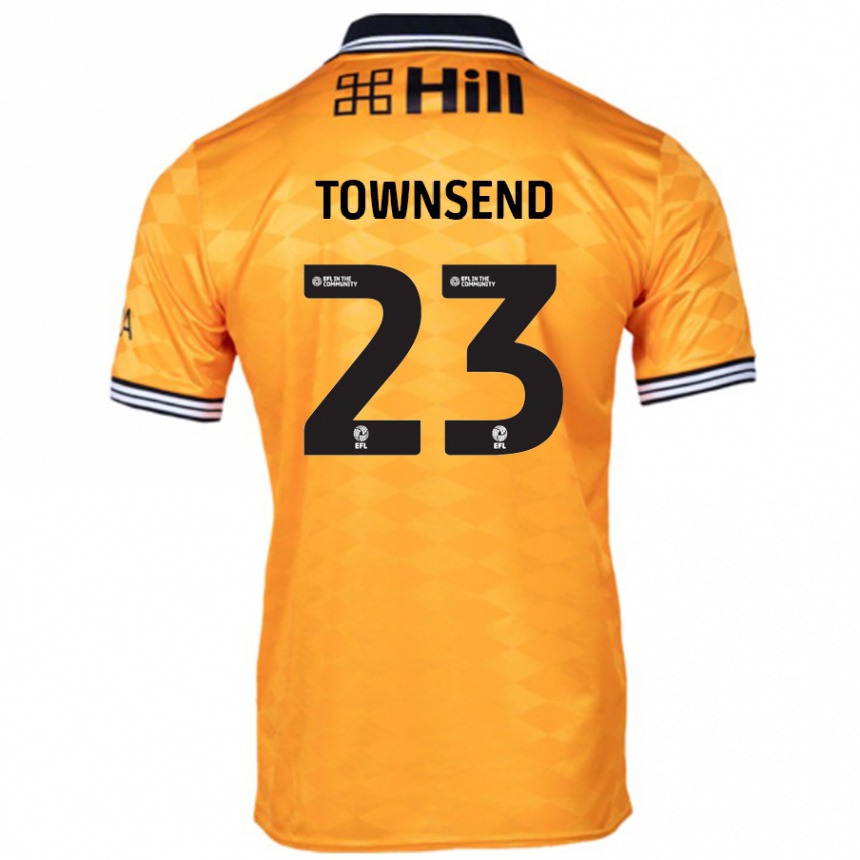 Kids Football Eleanor Townsend #23 Orange Home Jersey 2024/25 T-Shirt