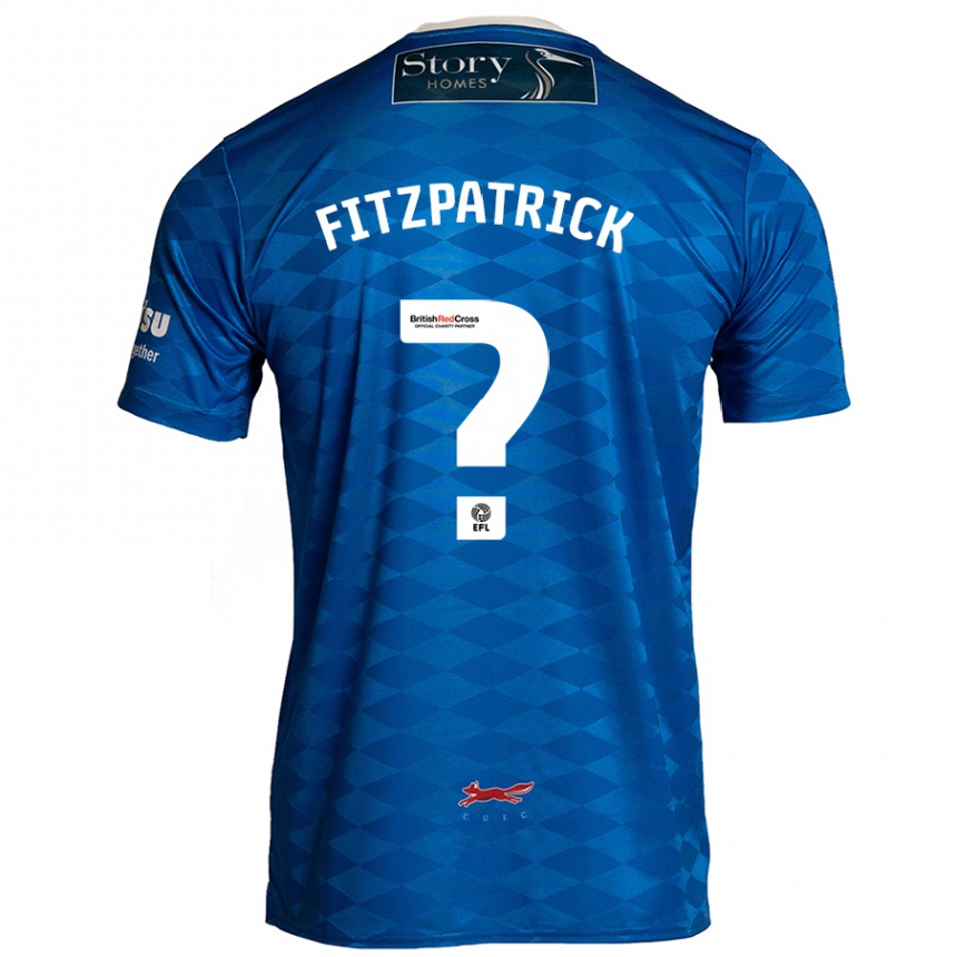 Kids Football Aran Fitzpatrick #0 Blue Home Jersey 2024/25 T-Shirt