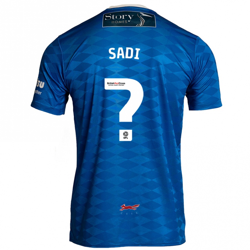 Kids Football Dominic Sadi #0 Blue Home Jersey 2024/25 T-Shirt