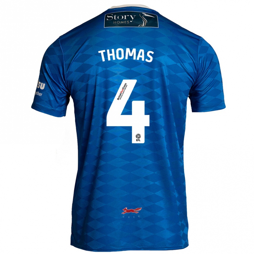 Kids Football Terell Thomas #4 Blue Home Jersey 2024/25 T-Shirt