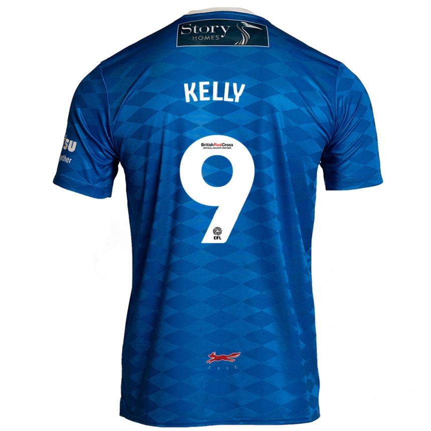 Kids Football Georgie Kelly #9 Blue Home Jersey 2024/25 T-Shirt