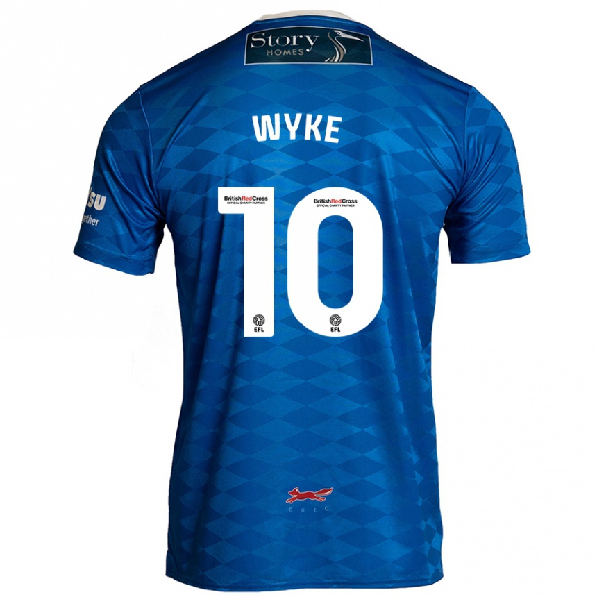 Kids Football Charlie Wyke #10 Blue Home Jersey 2024/25 T-Shirt