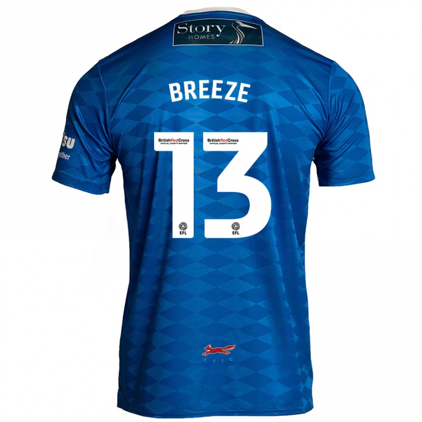 Kids Football Gabriel Breeze #13 Blue Home Jersey 2024/25 T-Shirt