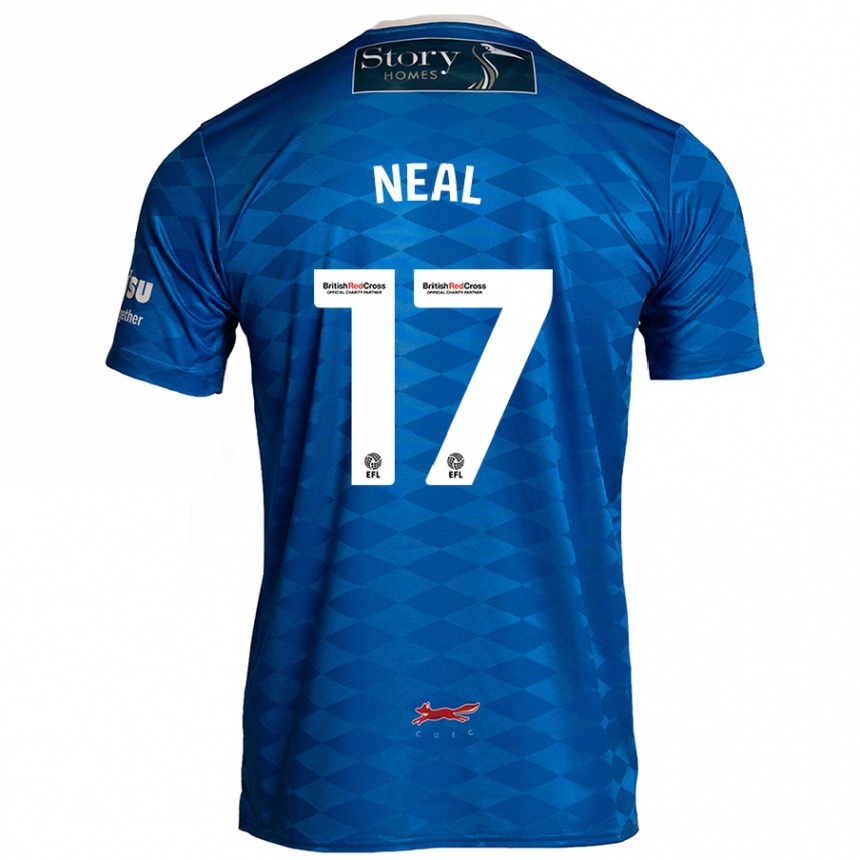 Kids Football Harrison Neal #17 Blue Home Jersey 2024/25 T-Shirt