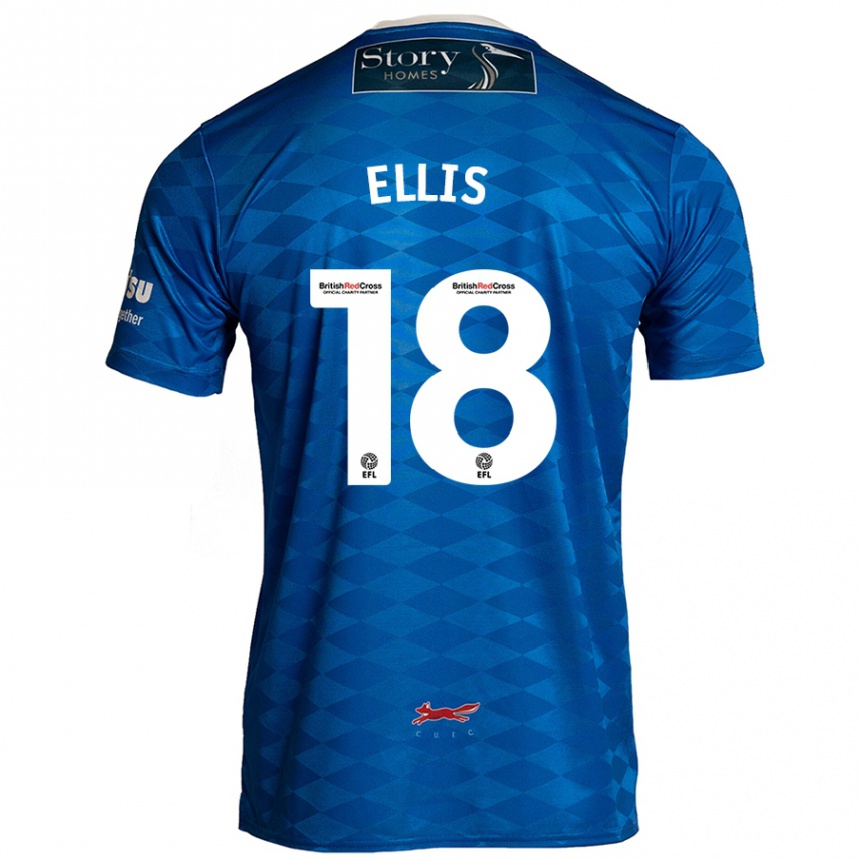 Kids Football Jack Ellis #18 Blue Home Jersey 2024/25 T-Shirt