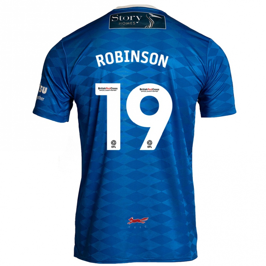 Kids Football Jack Robinson #19 Blue Home Jersey 2024/25 T-Shirt