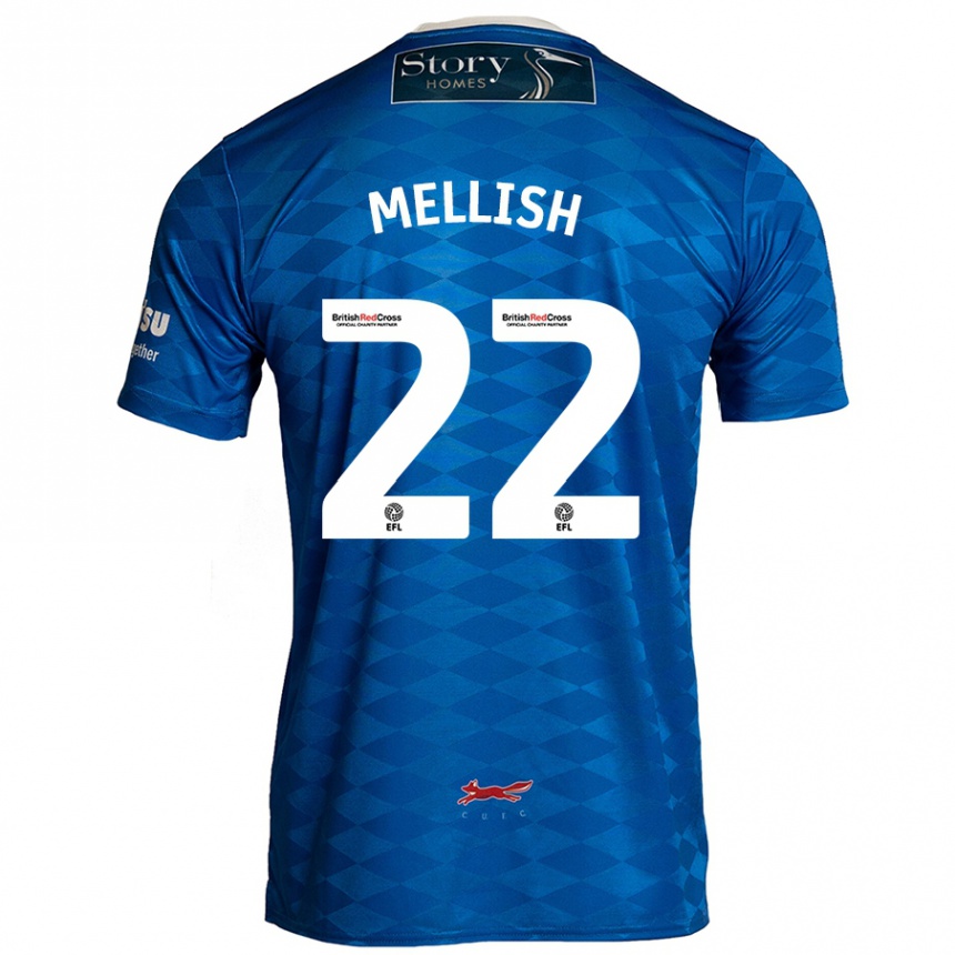 Kids Football Jon Mellish #22 Blue Home Jersey 2024/25 T-Shirt