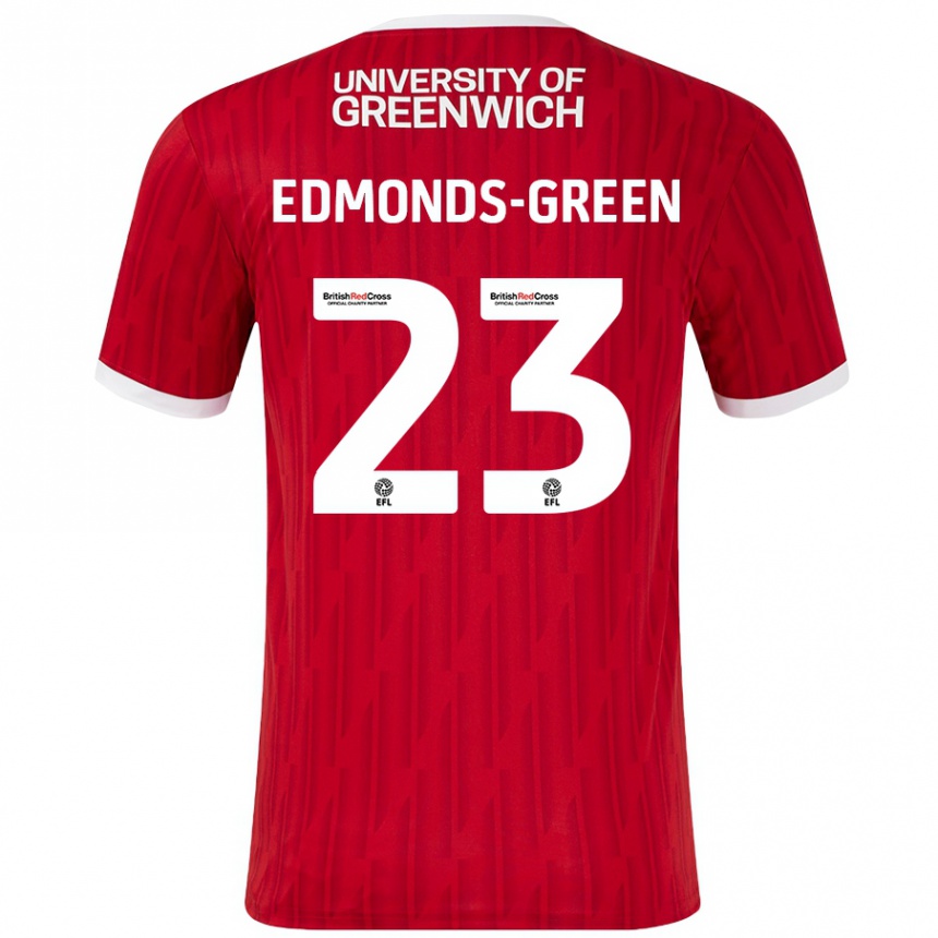 Kids Football Rarmani Edmonds-Green #23 Red White Home Jersey 2024/25 T-Shirt