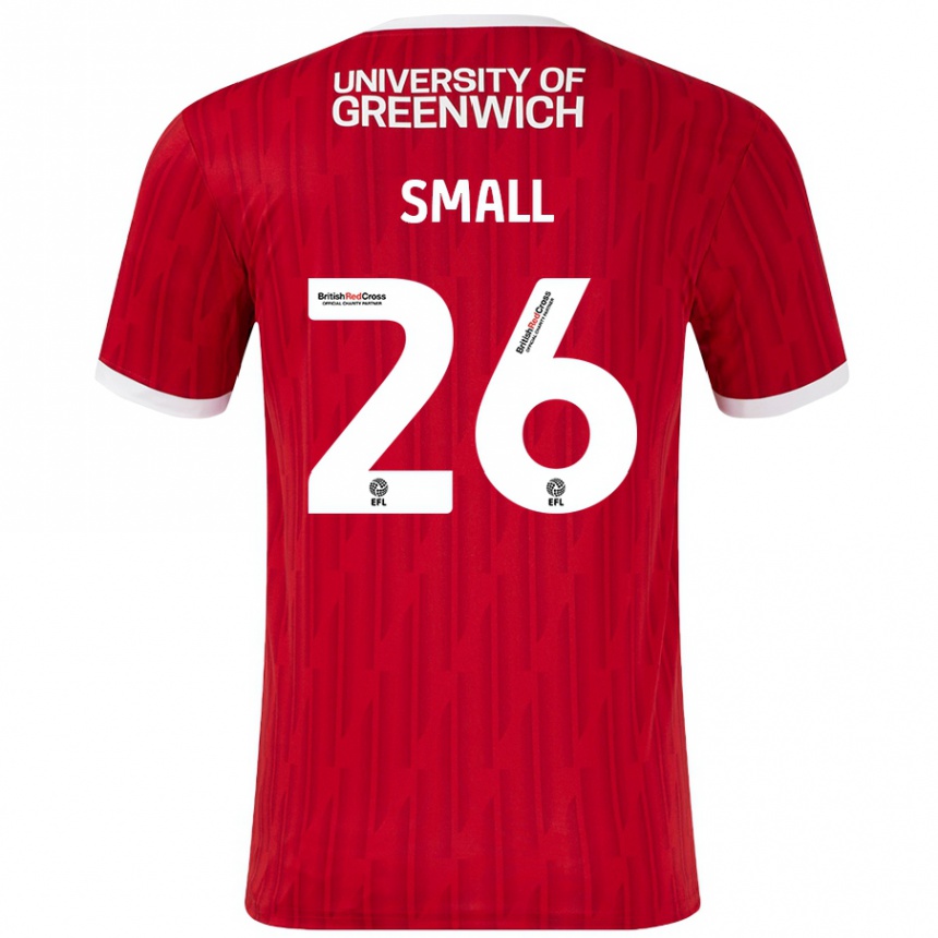 Kids Football Thierry Small #26 Red White Home Jersey 2024/25 T-Shirt