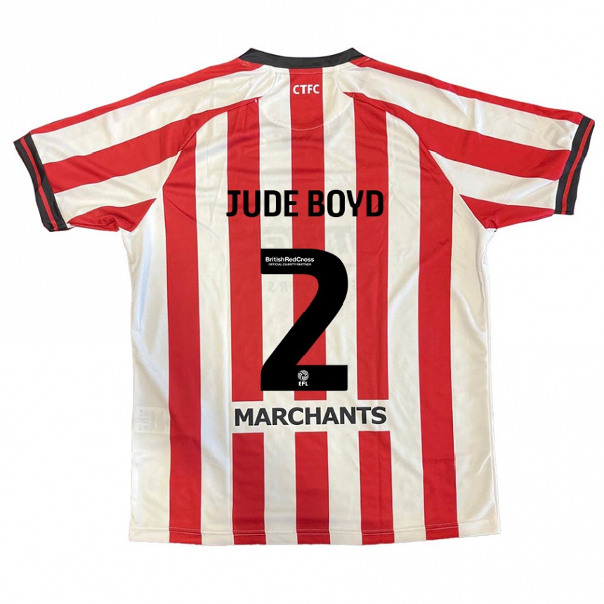 Kids Football Arkell Jude-Boyd #2 Red White Home Jersey 2024/25 T-Shirt