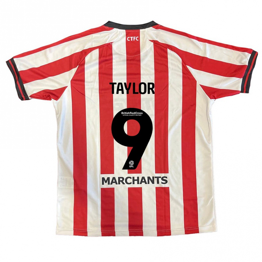 Kids Football Matty Taylor #9 Red White Home Jersey 2024/25 T-Shirt