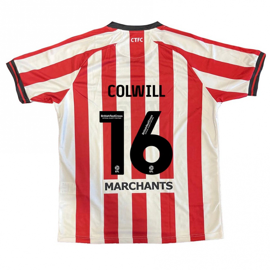 Kids Football Joel Colwill #16 Red White Home Jersey 2024/25 T-Shirt