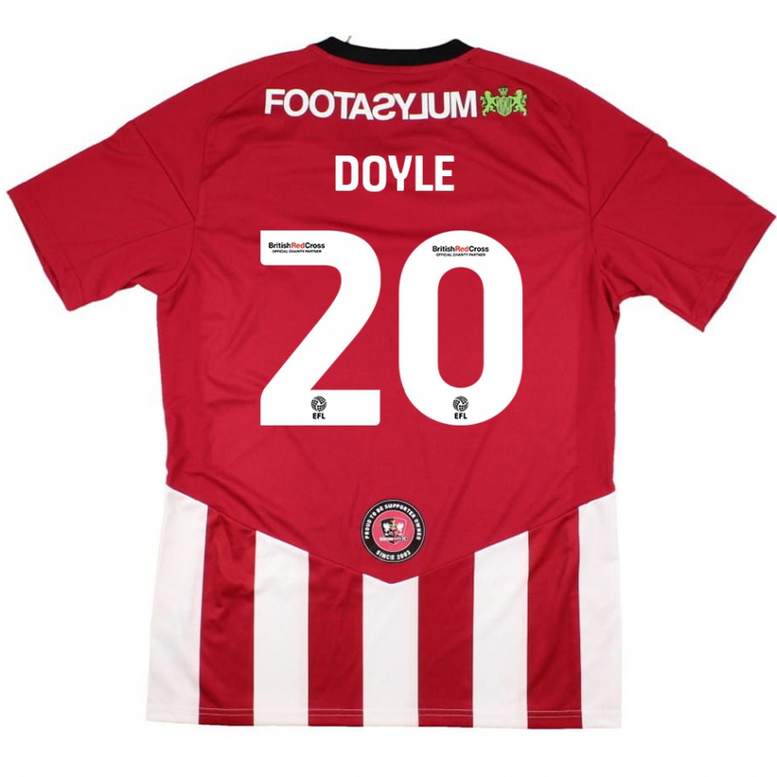 Kids Football Kamari Doyle #20 Red White Home Jersey 2024/25 T-Shirt