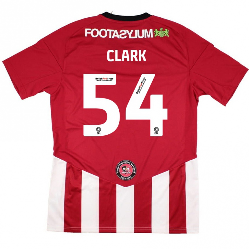 Kids Football Max Clark #54 Red White Home Jersey 2024/25 T-Shirt